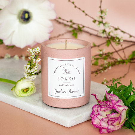 Bougie parfumée naturelle Jardin Fleuri - Iokko