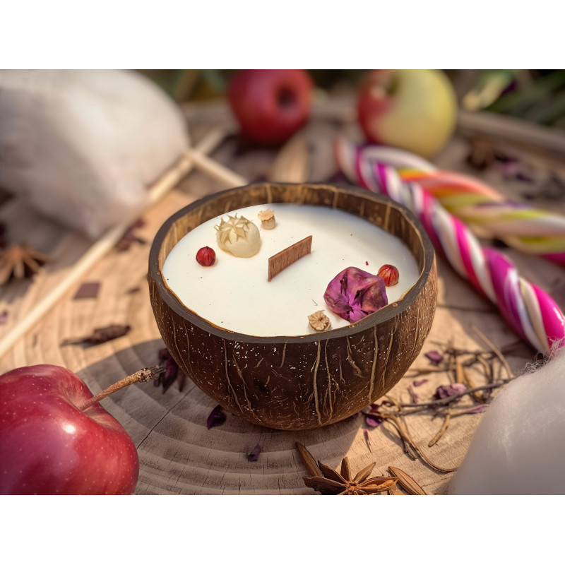 Bougie parfumée pomme d'amour- Bougies Créatives - Site officiel