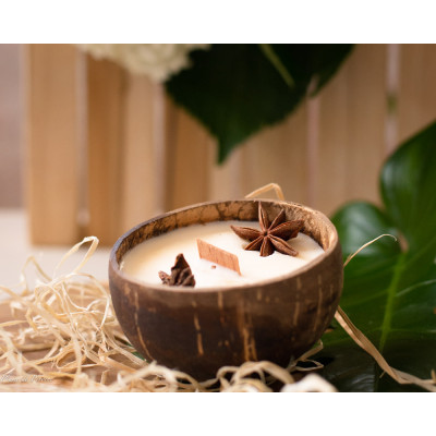 Bougie parfumée artisanale Vanille - Luminante