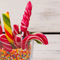 Handmade scented candle Candy Cane - Luminante