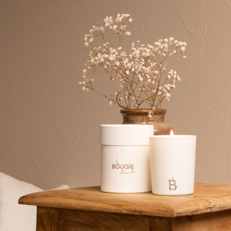 Gardenia Natural Scented Candle - White Candle