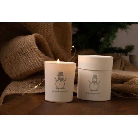 Bougie parfumée naturelle Pain d'épices - Bougie Blanche
