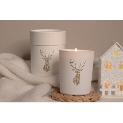 Natural Scented Candle Cotton Flower - White Candle