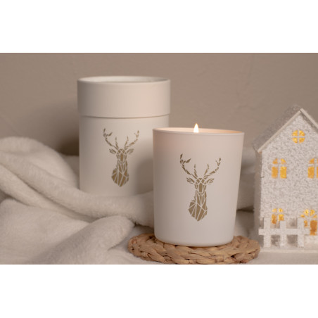 Natural Scented Candle Cotton Flower - White Candle