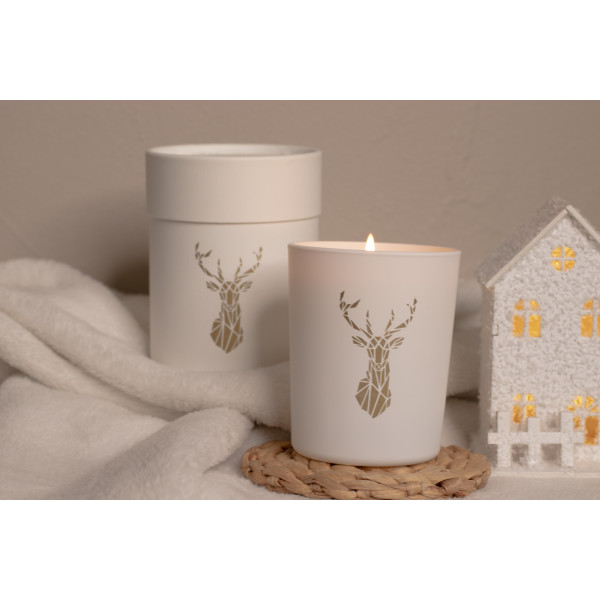 Natural Scented Candle Cotton Flower - White Candle