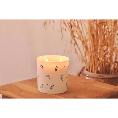 Maxi Natural Gardenia Scented Candle - White Candle