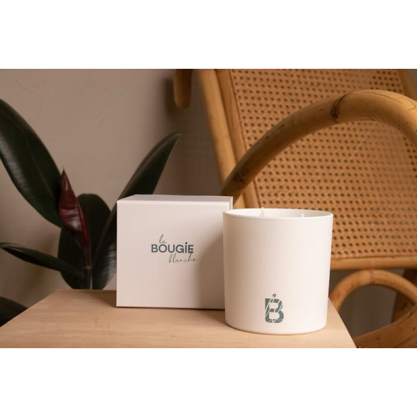 Maxi Bougie parfumée naturelle Fleur d'oranger - Bougie Blanche