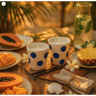 Flowering Musk Coconut Scented Candle - Oali