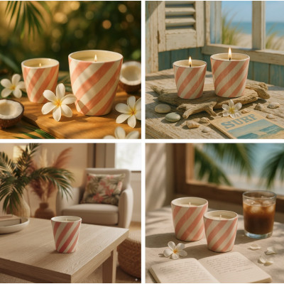Flowery Monoi des îles scented candle - Oali
