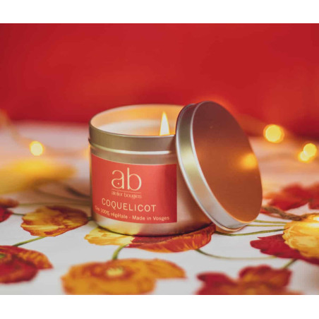 Bougie artisanale parfumée Coquelicot - Atelier Bougies