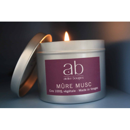 Handcrafted Blackberry Musk Scented Candle - Candle Workshop