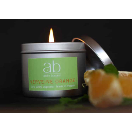 Handcrafted scented candle, orange verbena - Candle Workshop