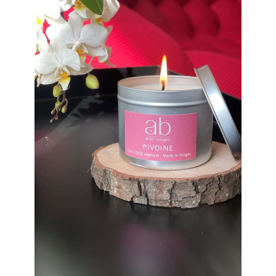 Bougie artisanale parfumée Pivoine - Atelier Bougies