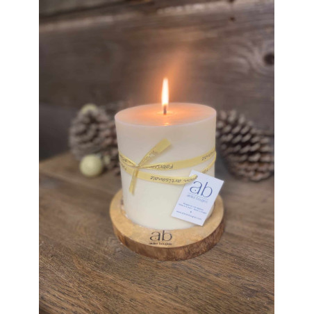 Natural White Unscented Pillar Candle - Atelier Bougies