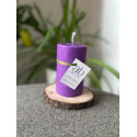 Natural unscented pillar candle, Lilac scent - Atelier Bougies