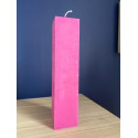 Natural unscented pillar candle, rose scent - Atelier Bougies