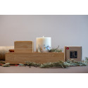 Natural scented Christmas pillar candle - TL Candles