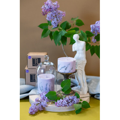 Natural Lavender Scented Pillar Candle - TL Candles