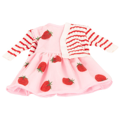 Ensemble Robe fraises scintillantes pour poupée 45-50 cm - Götz