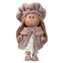 Poupée Little Mia Nines d’Onil manteau rose, cheveux blonds, bonnet