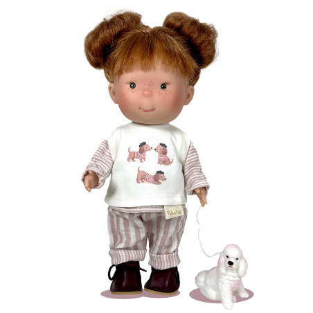 Redhead Pippa doll and her dog - 2026 Edition - Nines d'Onil