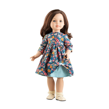 Grande poupée articulée Lidia Las Reinas Paola Reina - Robe fleurie