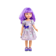 Poupée à jouer Kechu Las Amigas Funky Paola Reina - Cheveux violets et robe mauve