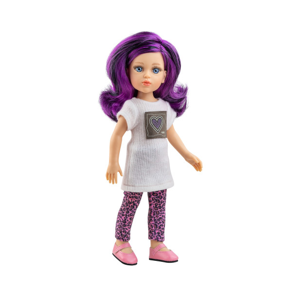 Poupée Coti Las Amigas Funky Paola Reina - Cheveux violets