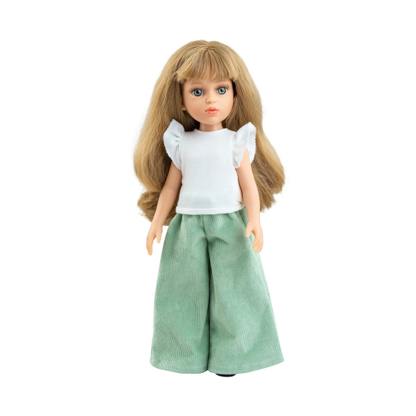 Poupée Kiara Las Amigas Paola Reina - Cheveux blonds et pantalon large vert