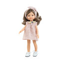 Poupée Sofia Las Amigas Paola Reina - Cheveux bruns et robe rose