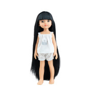Poupée Liu Pyjama Las Amigas Paola Reina - Longs cheveux noirs et pyjama