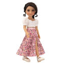 Springtime Elegance Fashion Friends Doll Outfit - Ruby Red