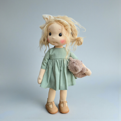 Mint Inspiration Waldorf doll 38 cm - Art and Doll