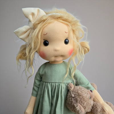 Mint Inspiration Waldorf doll 38 cm - Art and Doll