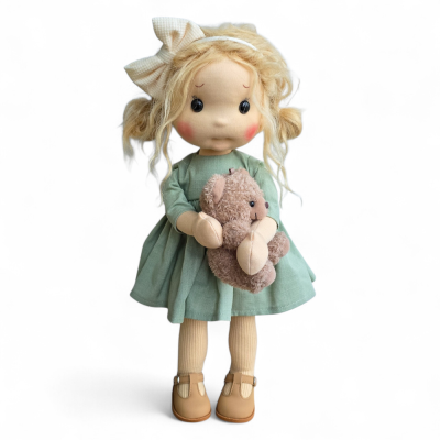 Mint Inspiration Waldorf doll 38 cm - Art and Doll