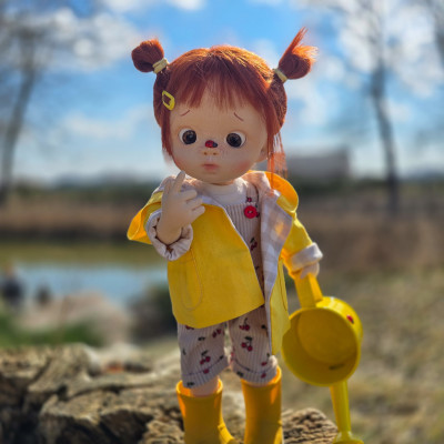 Poupée articulée Lou Coton Bio 40 cm - Art and Doll