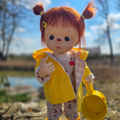 Lou Organic Cotton Articulated Doll 40 cm - Art and Doll
