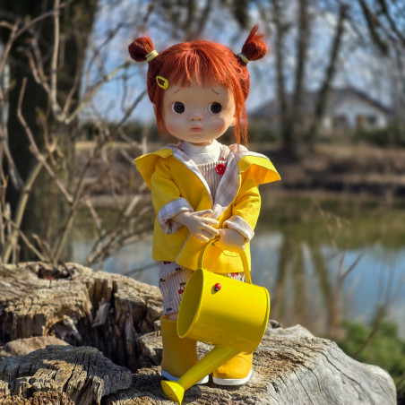 Lou Organic Cotton Articulated Doll 40 cm - Art and Doll