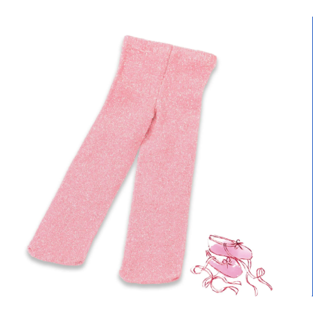 Pair of pink glitter tights