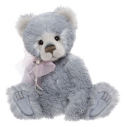 Ourse Sophie-Louise Charlie Bears 38 cm, peluche douce lavande, entièrement articulée.
