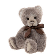 Ours Norman Charlie Bears 34 cm, peluche douce taupe-gris, entièrement articulé.