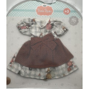 Tenue pour poupée Soy Tu, robe imprimée, avec tablier