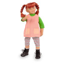 Poupée Happy Kidz, 2 tresses rousses, yeux bleus, sourire, tunique et leggings