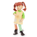 Petite poupée Little Kidz Pippa, tresses rousses, yeux bleus, tunique jaune et leggings lignés
