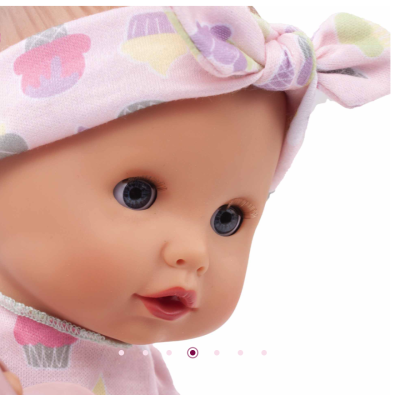 Poupon Götz Sleepy Aquini Pink Popsicle Girl 33 cm avec yeux dormeurs,