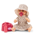 Poupon bébé Götz Sleepy Aquini Cats Girl 33 cm avec yeux dormeurs, tenue léopard et accessoires