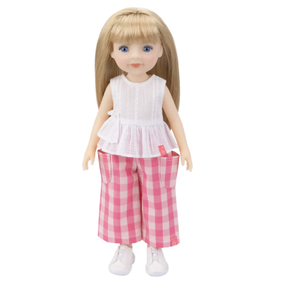 Haut sans manches à oeillets victorien pour poupées Jolli Buddies 32 cm