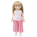 Haut sans manches à oeillets victorien pour poupées Jolli Buddies 32 cm