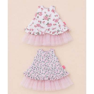 Floral tutu dress for 32cm Jolli Buddies dolls