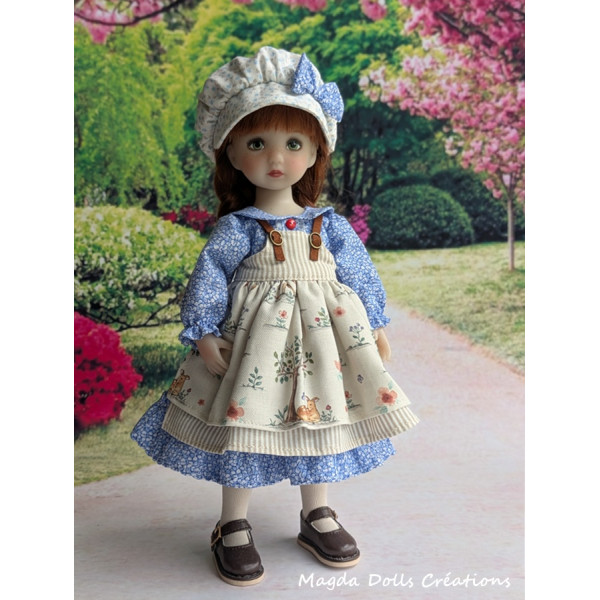 Elisabeth outfit for Li'l Dreamer doll - Magda Dolls Creations
